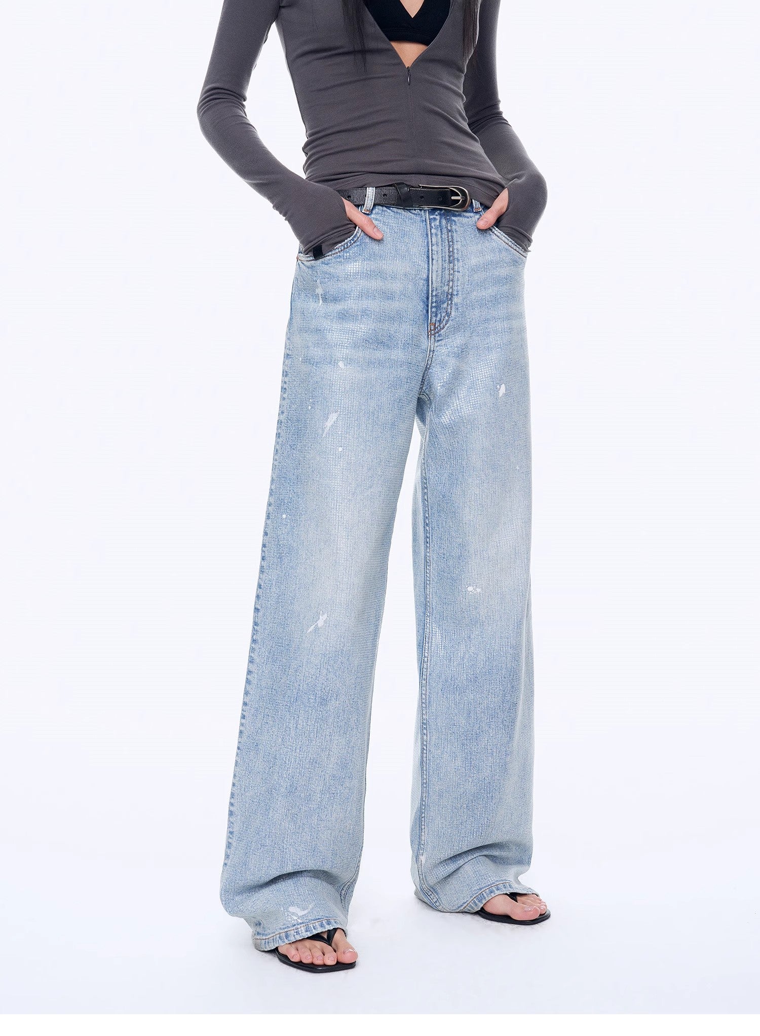 World Hippie "Art Journey" Distressed Dirty Dyed Tencel Cotton Jeans, multiple sizes, bottoms/denim category