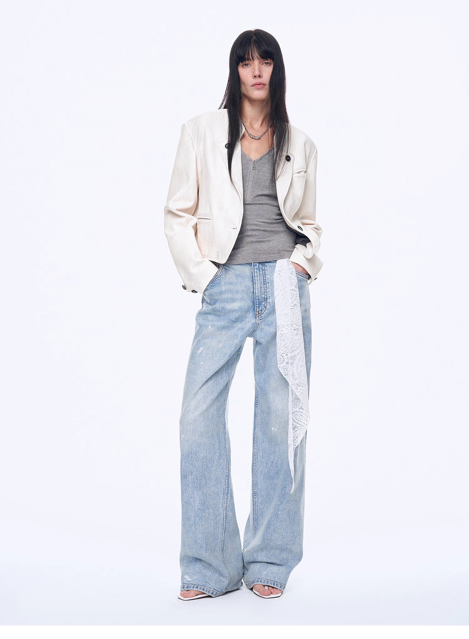 World Hippie "Art Journey" Distressed Dirty Dyed Tencel Cotton Jeans, multiple sizes, bottoms/denim category