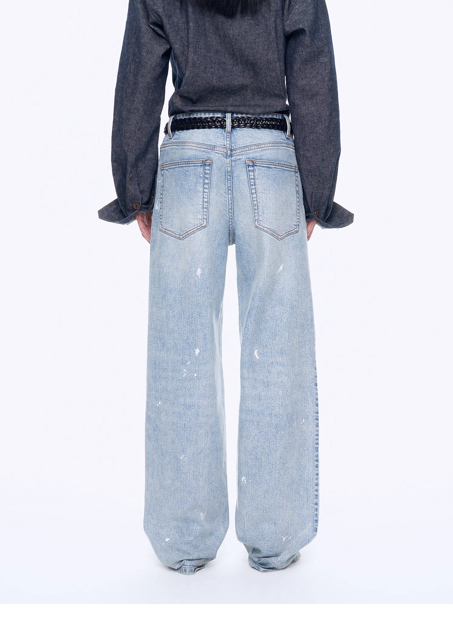 World Hippie "Art Journey" Distressed Dirty Dyed Tencel Cotton Jeans, multiple sizes, bottoms/denim category